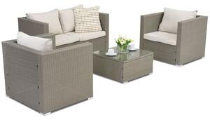 Mobilier de grădină Roma Coffee 4 Garden Point gri deschis
