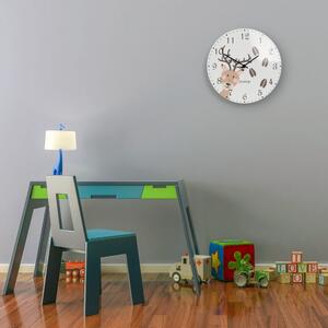 Ceas de perete cu un cerb dragut, ideal pentru camera copiilor