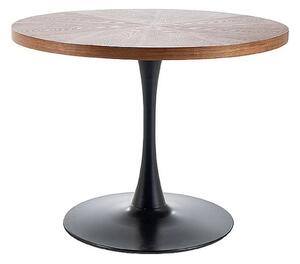 Masa AMADEO, stejar/negru mat, 100x76 cm