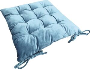 Pernă scaun Velvet albastru 40x40 cm