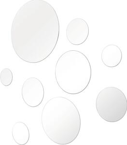 Oglindă de baie form&style tip sticker cu 9 piese rotunde