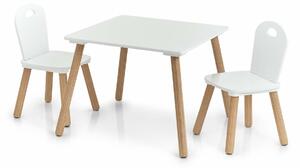 Set mobilier pentru copii Scandi, 2 scaune + masă, mobilier pentru copii Zeller