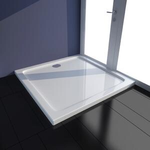 Cădiță de duș pătrată din ABS, alb, 80 x 80 cm