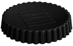 Săvoniera rotunda Minas, plastic, neagră, Ø 11 cm