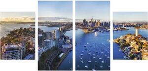Tablou canvas Sydney Panorama, set 4 buc. 2x 40x55 cm + 2x 40x80 cm
