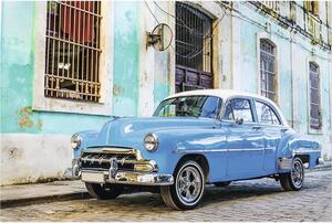 Tablou canvas Cuban Car - Blue 60x90 cm