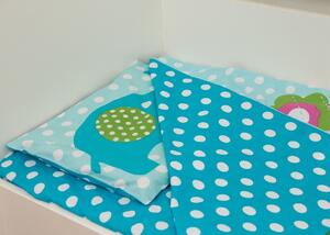 Lenjerie de pat pentru copii Elephant, U-grow, 3 piese, bumbac, multicolor