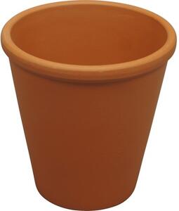 Ghiveci cilindric teracota, Ø 8,5 cm, H 14 cm, roșu