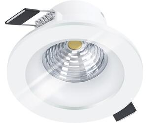 Spot încastrabil fix cu LED integrat Salabate 6W 450 lumeni IP44, 4000K variabil, Ø88 mm, alb