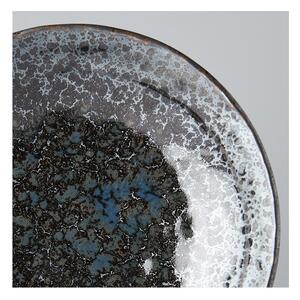 Farfurie adâncă din ceramică negru-gri, 900 ml Pearl - MIJ
