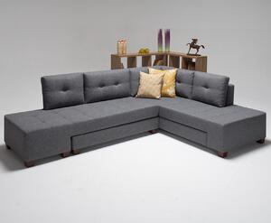 Coltar extensibil Manama Right, Balcab Home, 206x282 cm, gri