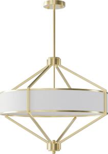 Open Design OR85839 - Lustră pe tijă ZUNDO 4xE27/15W/230V alamă/alb