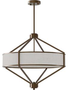 Open Design OR85846 - Candelabru pe tijă ZUNDO, 4xE27/15W/230V, maro/bej