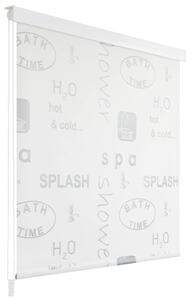 Roletă perdea de duș 160x240 cm Imprimeu Splash