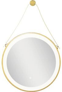 Oglindă rotundă cu iluminare indirectă Sanotechnik Soho ZI313 Ø 60 cm auriu