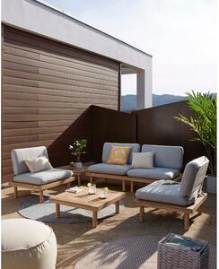Set mobilier de grădină cu structură din lemn de salcâm Kave Home Viridis, gri-natural