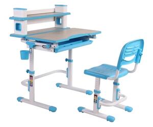 Set birou și scaun copii ergonomic reglabil în înălțime ErgoK ARIN Albastru-Transport Gratuit!