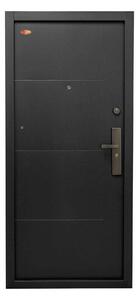 Ușă de intrare din oțel securizat HiSec, culoarea - Antracit Mat cu design modern