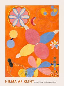 Artă imprimată The Very First Abstract Collection, The 10 Largest (No.4 in Orange) - Hilma af Klint, (30 x 40 cm)