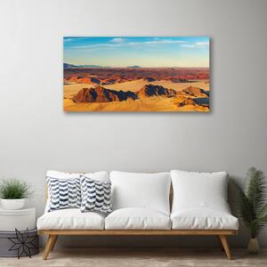 Tablou pe panza canvas Desert Peisaj Brun Galben
