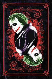 Poster de artă The Dark Knight Trilogy - Joker Card, (26.7 x 40 cm)