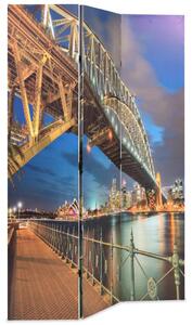Paravan cameră pliabil, 120 x 170 cm, Sydney Harbour Bridge