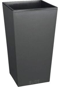 Ghiveci Lafiora Elise cu sistem de irigare, 15x15 cm, antracit mat