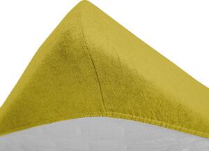 Cearsaf Frotir pentru patut cu elastic 70x140 cm galben
