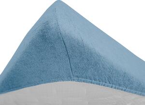 Cearsaf Frotir pentru patut cu elastic albastru deschis 70x140 cm