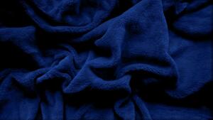 Cearsaf Cocolino microplus cu elastic 90x200 cm albastru inchis