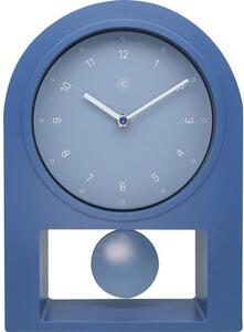 Ceas de masă cu pendul nXt albastru 30x20 cm