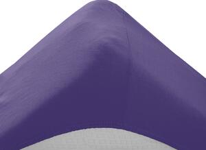 Cearsafuri Jersey EXCLUSIVE cu elastic violet inchis 140 x 200 cm