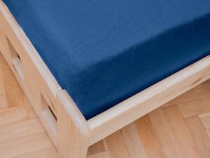 Cearsaf Jersey EXCLUSIVE cu elastic 90x200 cm albastru inchis Gramaj (densitatea fibrelor): Lux (190 g/m2)