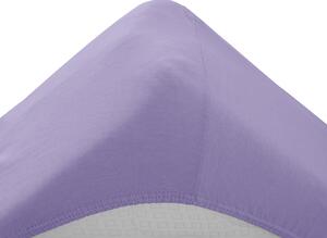 Cearsaf din material Jersey EXCLUSIVE cu elastic violet deschis 160x200-cm