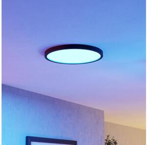 Eglo 901725 - Plafonieră LED RGBW reglabilă pentru baie FUEVA-Z LED/17,5W/230V 38,9 cm IP44 negru