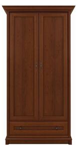 Dulap KENT, castan, PAL, cu 2 usi si un sertar, 110x66x205 cm