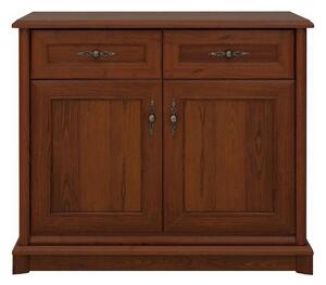 Comoda clasica living KENT EKOM2D2S, castan, PAL, 101x45x91 cm