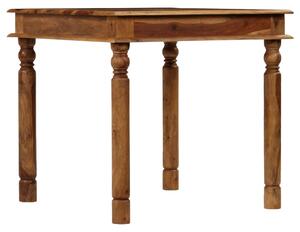 Masă de sufragerie din lemn masiv de sheesham, 80x80x77 cm