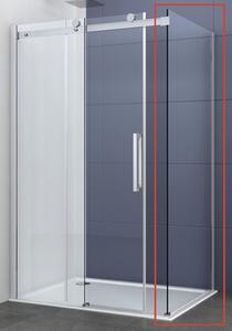 Perete lateral duș Sanotechnik Elegance 80x195 cm sticlă transparentă profil crom