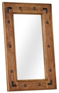Oglindă, lemn masiv de salcâm, 50 x 80 cm