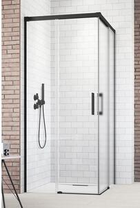 Ușă duș glisantă Radaway Idea Black KDD stânga 90x200,5 cm, sticlă transparentă, profil negru