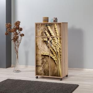 Cabinet cu roti pentru bucatarie Kiler 735, Vella, 60x36x116 cm