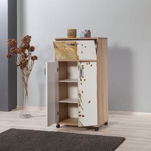 Cabinet cu roti pentru bucatarie Kiler 736, Vella, 60x36x116 cm