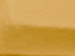 Cearsaf Jersey pentru patut copii cu elastic galben CORNY 70x140 cm