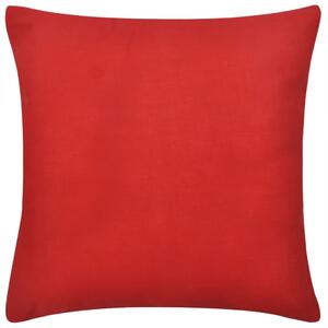 Huse de pernă din bumbac, 40 x 40 cm, roșu, 4 buc