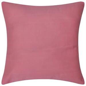 Huse de pernă din bumbac, 50 x 50 cm, roz, 4 buc