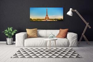 Tablou pe panza canvas Turnul Eiffel Paris Arhitectura Brown