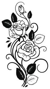 Sticker trandafiri PT5109 105x53 cm