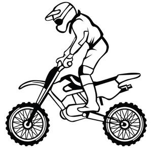 Sticker perete motocross PT5113 87x85 cm