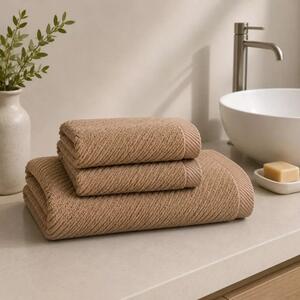 Prosop frotir STELA - Bej | 50 x 100 cm